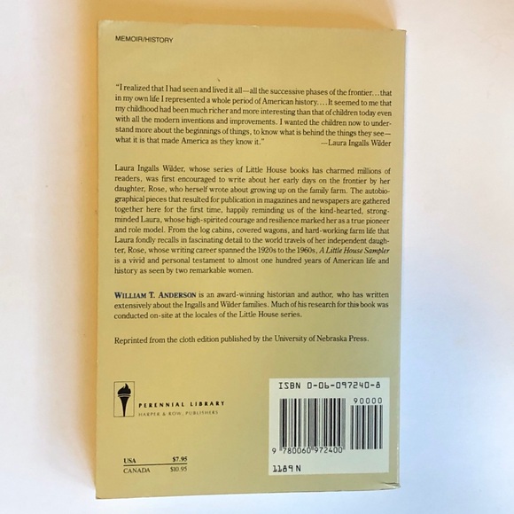 A Little House Sampler - book by Laura Ingalls Wilder and Rose Wilder Lane - Picture 2 of 2